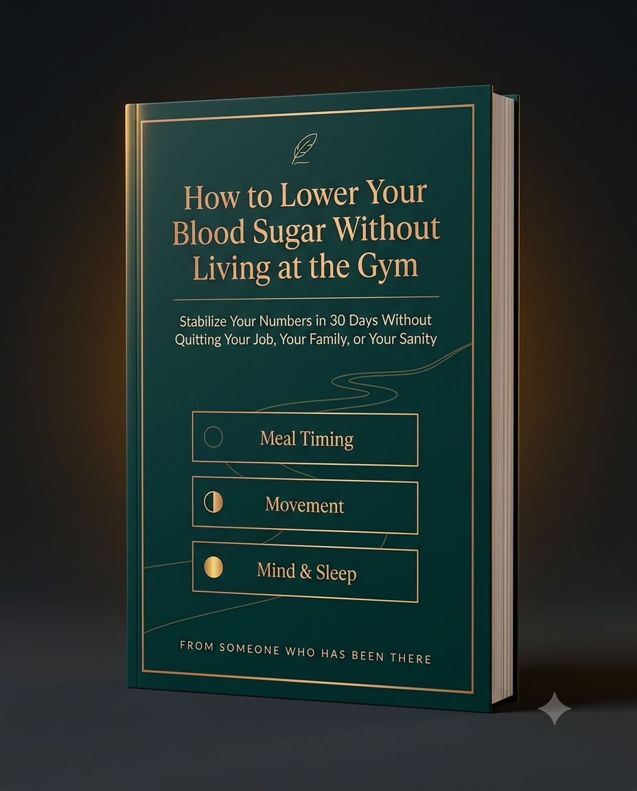 How to Lower Your Blood Sugar Without Living at the Gym — guide cover