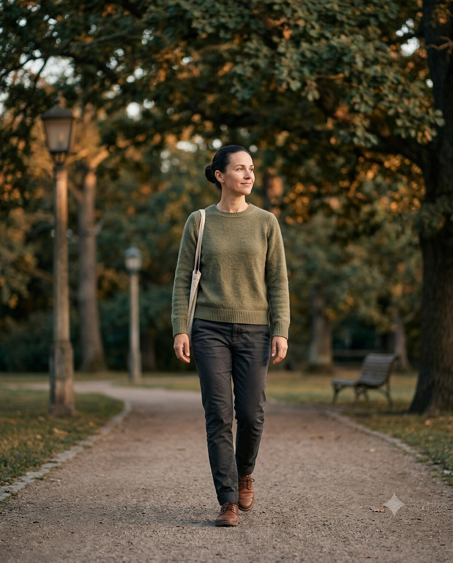 A calm, unhurried walk — the other path